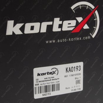 349 р. Фильтр воздушный TOYOTA Auris,Corolla (07-),Avensis (09-) KORTEX KORTEX ka0193 KORTEX ka0193  с доставкой в г. Кемерово. Увеличить фотографию 3