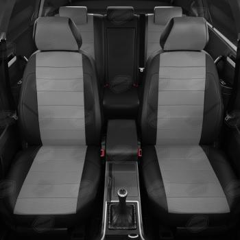 7 999 р. Авточехлы KIA Sportage (10-16) HYUNDAI IX35(10-16),Tucson(10-15) экокожа черно-серые компл.AVTOLIDER AVTOLIDER ka15-0906-ec02  с доставкой в г. Кемерово. Увеличить фотографию 3