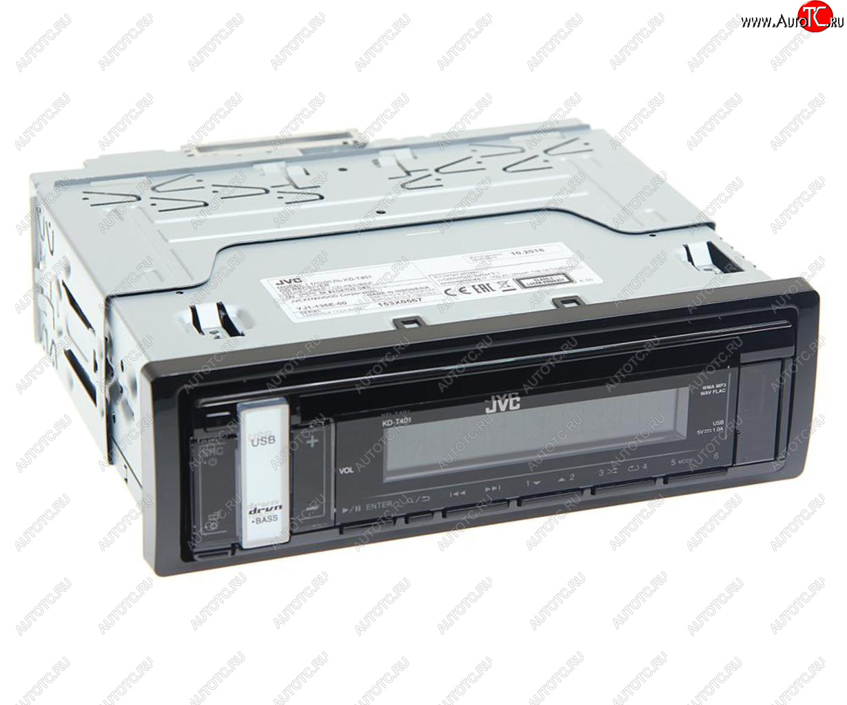 9 949 р. Магнитола автомобильная 1DIN JVC JVC kd-t401  с доставкой в г. Кемерово