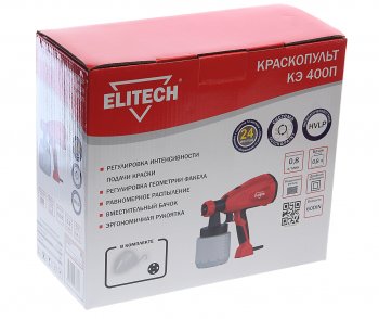 4 799 р. Краскораспылитель электрический 400Вт ELITECH ELITECH кэ 400п  с доставкой в г. Кемерово. Увеличить фотографию 4