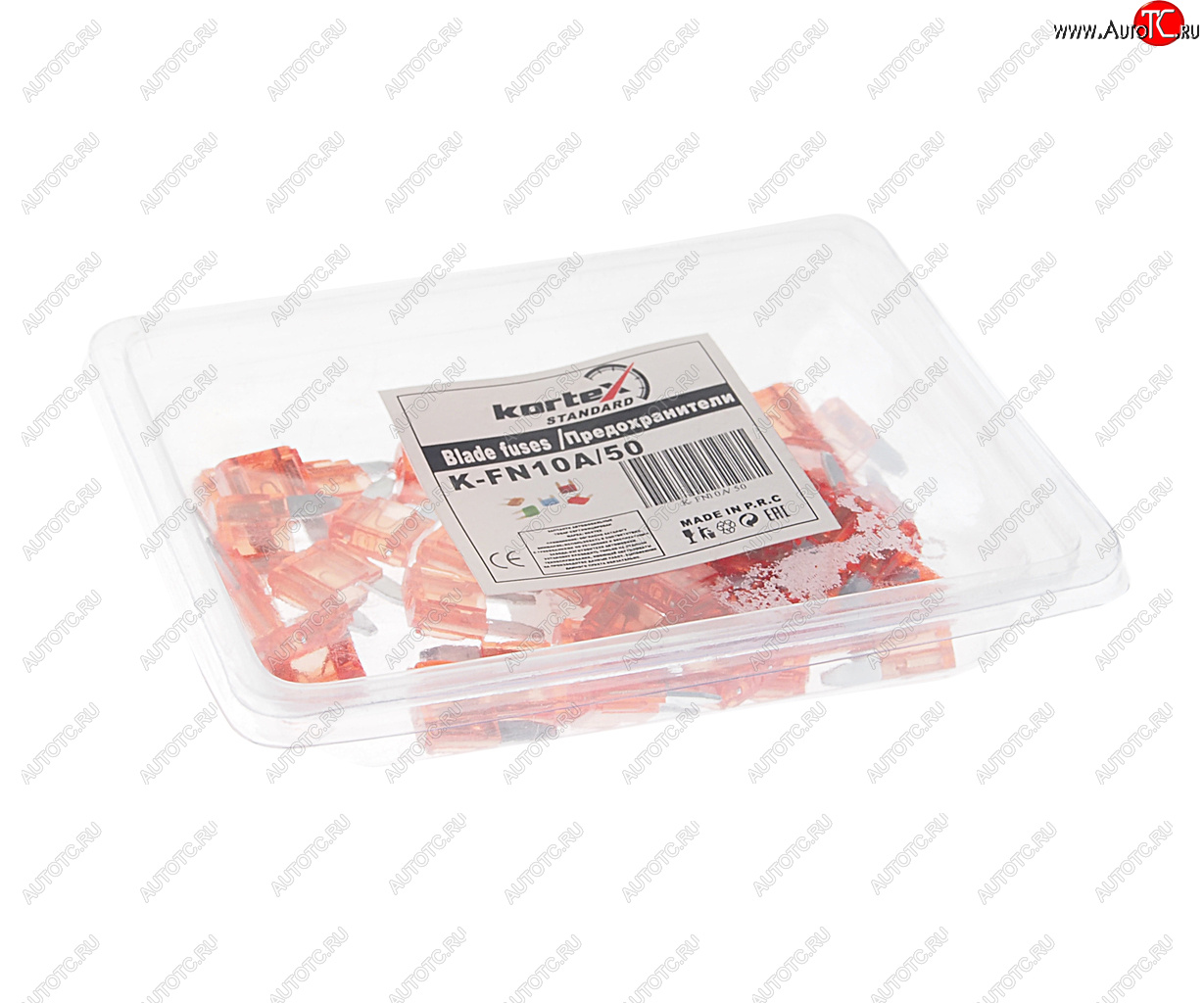 6 р. Предохранитель 10A флажковый MINI (1шт.) KORTEX KORTEX kfn10a50-1 KORTEX kfn10a50-1  с доставкой в г. Кемерово
