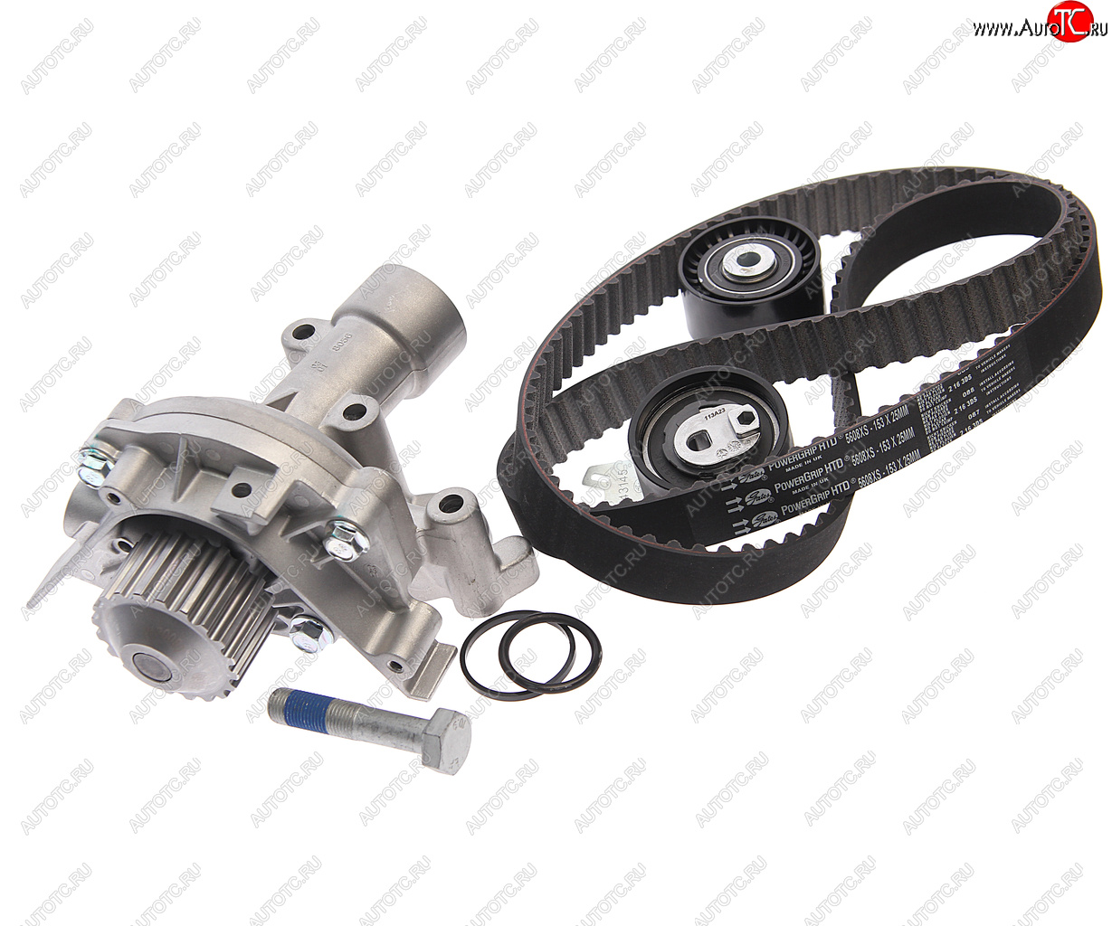 18 999 р. Комплект ГРМ PEUGEOT 206,307,407 (04-10) CITROEN C4,C5 (01-) с насосом водяным GATES GATES kp25608xs  с доставкой в г. Кемерово