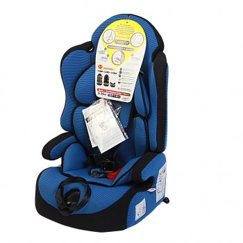 8 999 р. Автокресло детское 9-36кг (l-ll-lll) 1-12лет синее трансформер Isofix Прайм SIGER SIGER kres0149  с доставкой в г. Кемерово. Увеличить фотографию 1