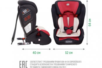 15 299 р. Автокресло детское 9-36кг (l-ll-lll) 1-12лет бордово-корич. трансформер Isofix Magnate SMART TRAVEL SMART TRAVEL kres2069 SMART TRAVEL kres2069  с доставкой в г. Кемерово. Увеличить фотографию 5