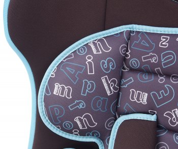 8 599 р. Автокресло детское 9-36кг (I-II-III) 1-12лет шоколадные буквы Isofix Sputnik KIDS PLANET SIGER kres2552  с доставкой в г. Кемерово. Увеличить фотографию 4