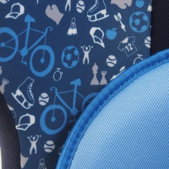 8 749 р. Автокресло детское 9-36кг (I-II-III) 1-12лет синий велосипед Isofix Sputnik KIDS PLANET SIGER kres2554  с доставкой в г. Кемерово. Увеличить фотографию 4
