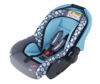 4 549 р. Автокресло детское 0-13кг (0+) 0-1.5лет лазурные слоны Luna SG321 KIDS PLANET SIGER kres2559  с доставкой в г. Кемерово. Увеличить фотографию 1