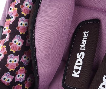 4 549 р. Автокресло детское 0-13кг (0+) 0-1.5лет розовые совы Luna SG321 KIDS PLANET SIGER kres2560  с доставкой в г. Кемерово. Увеличить фотографию 5
