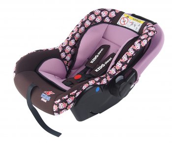 4 549 р. Автокресло детское 0-13кг (0+) 0-1.5лет розовые совы Luna SG321 KIDS PLANET SIGER kres2560  с доставкой в г. Кемерово. Увеличить фотографию 1