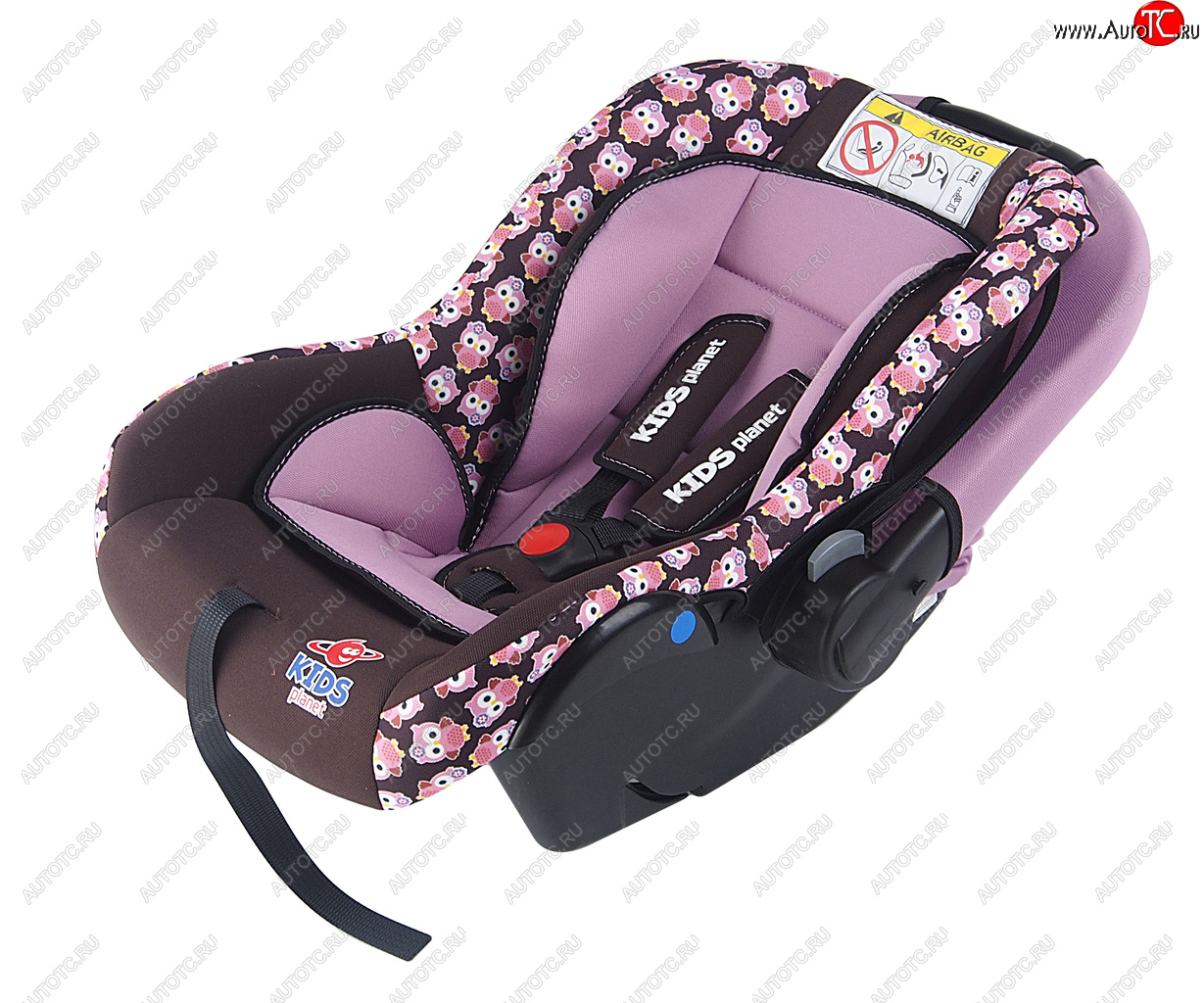 4 549 р. Автокресло детское 0-13кг (0+) 0-1.5лет розовые совы Luna SG321 KIDS PLANET SIGER kres2560  с доставкой в г. Кемерово
