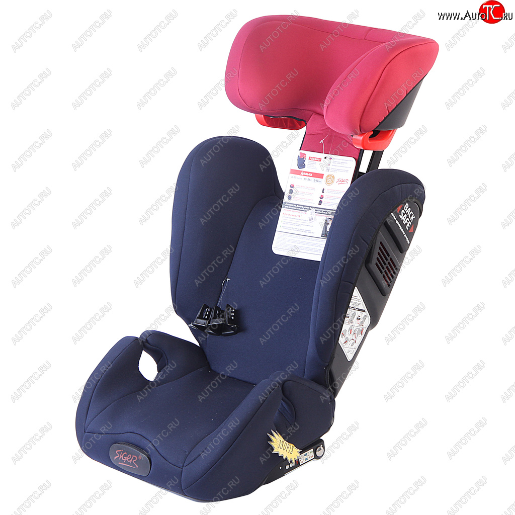11 349 р. Автокресло детское 15-36кг (II-lll) 3-12лет royal blue (синийкрасный) Дельта FIX SIGER SIGER kres3327  с доставкой в г. Кемерово