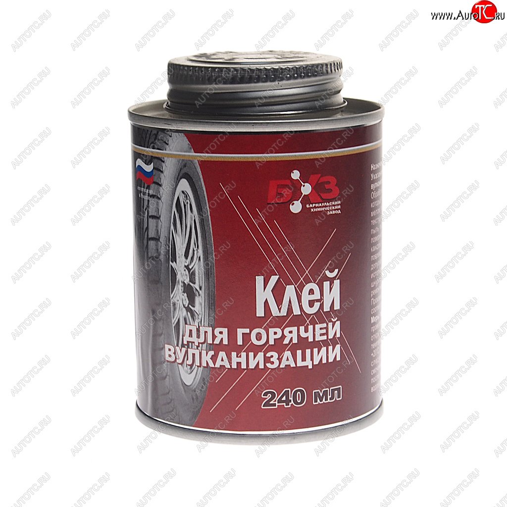 549 р. Клей резиновый самовулканизующийся 240мл в жестяной банке с кистью (горячей вулканизации) БХЗ БХЗ крс-240гв  с доставкой в г. Кемерово