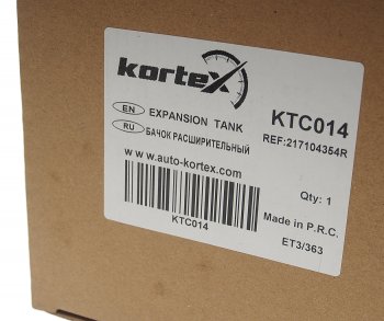 3 699 р. Бачок расширительный RENAULT Logan,Duster KORTEX KORTEX ktc014  с доставкой в г. Кемерово. Увеличить фотографию 3