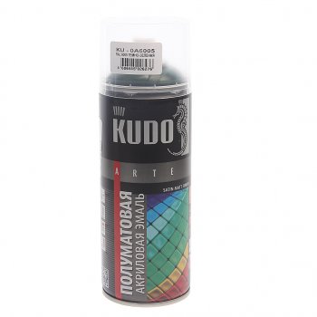 359 р. Краска темно-зеленая акриловая satin RAL6005 аэрозоль 520мл KUDO KUDO ku-0a6005  с доставкой в г. Кемерово. Увеличить фотографию 1