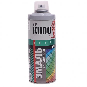 359 р. Краска серая акриловая satin RAL7001 аэрозоль 520мл KUDO KUDO ku-0a7001  с доставкой в г. Кемерово. Увеличить фотографию 1