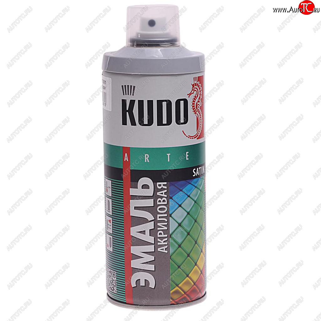 359 р. Краска серая акриловая satin RAL7001 аэрозоль 520мл KUDO KUDO ku-0a7001  с доставкой в г. Кемерово