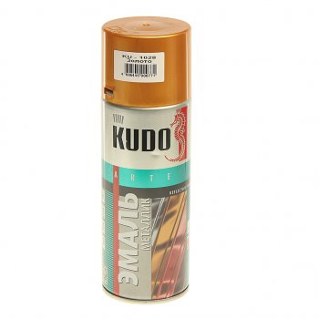 399 р. Краска золото аэрозоль 520мл KUDO KUDO ku-1028  с доставкой в г. Кемерово. Увеличить фотографию 1