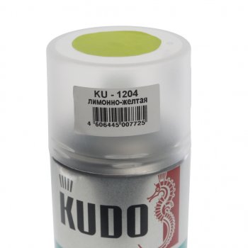 389 р. Краска флуоресцентная желтая лимонная аэрозоль 520мл KUDO KUDO ku-1204  с доставкой в г. Кемерово. Увеличить фотографию 2