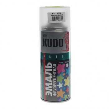 389 р. Краска флуоресцентная желтая лимонная аэрозоль 520мл KUDO KUDO ku-1204  с доставкой в г. Кемерово. Увеличить фотографию 1