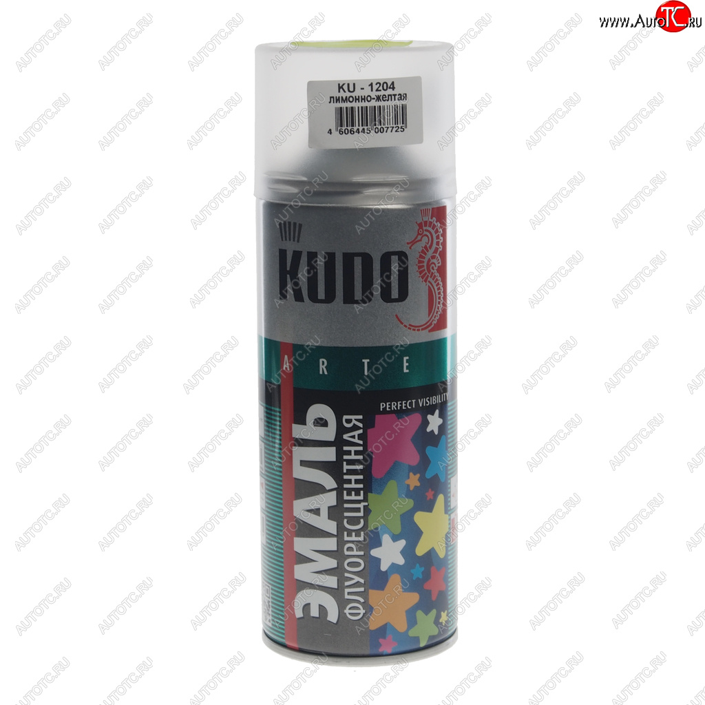 389 р. Краска флуоресцентная желтая лимонная аэрозоль 520мл KUDO KUDO ku-1204  с доставкой в г. Кемерово