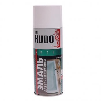389 р. Краска для ванн белая аэрозоль 520г KUDO KUDO ku-1301  с доставкой в г. Кемерово. Увеличить фотографию 1