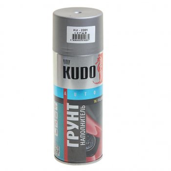 359 р. Грунт серый акриловый наполнитель 1К 520мл KUDO KUDO ku-2201  с доставкой в г. Кемерово. Увеличить фотографию 1