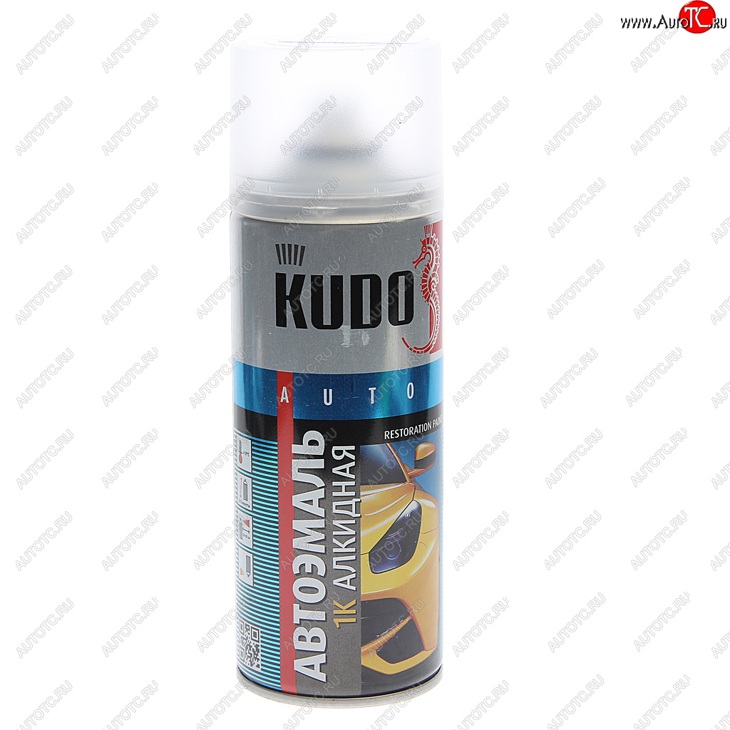 399 р. Краска 671 серый светлый аэрозоль 520мл KUDO KUDO ku-4035  с доставкой в г. Кемерово