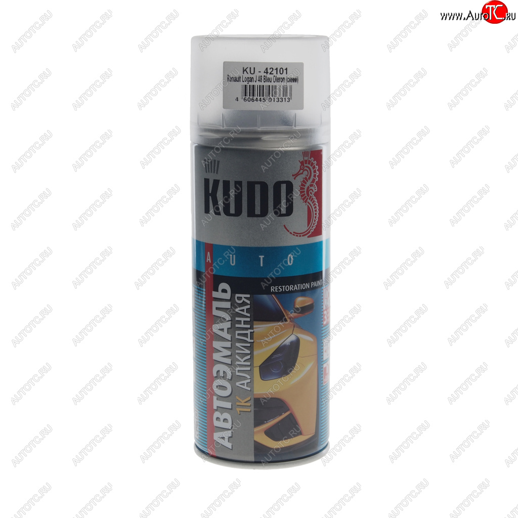 499 р. Краска RENAUIT Logan J48 Bleu Oleron аэрозоль 520мл KUDO KUDO ku-42101  с доставкой в г. Кемерово