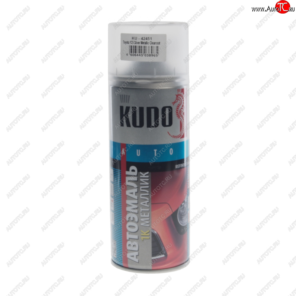 499 р. Краска TOYOTA 1C0 Silver Metallic Clearcoat аэрозоль 520мл KUDO KUDO ku-42451  с доставкой в г. Кемерово
