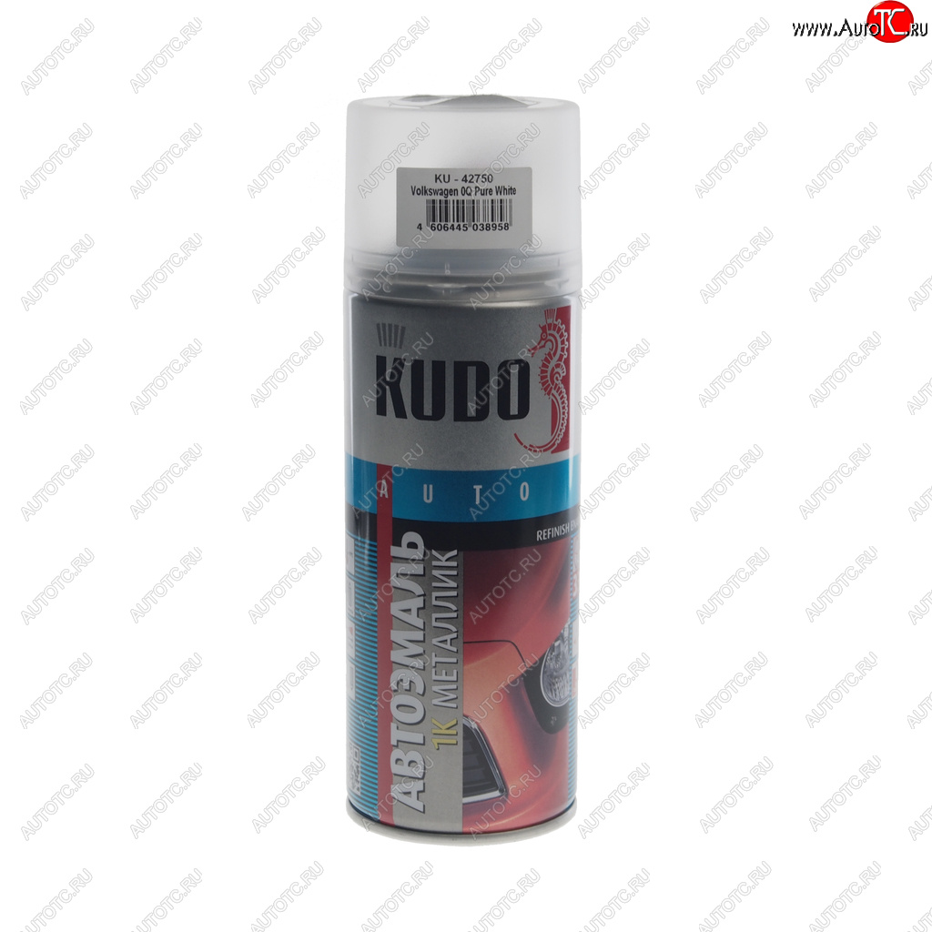 499 р. Краска VW 0Q Pure White аэрозоль 520мл KUDO KUDO ku-42750  с доставкой в г. Кемерово