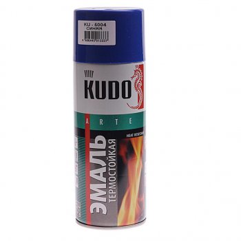 379 р. Краска термостойкая синяя аэрозоль 520г KUDO KUDO ku-5004  с доставкой в г. Кемерово. Увеличить фотографию 1