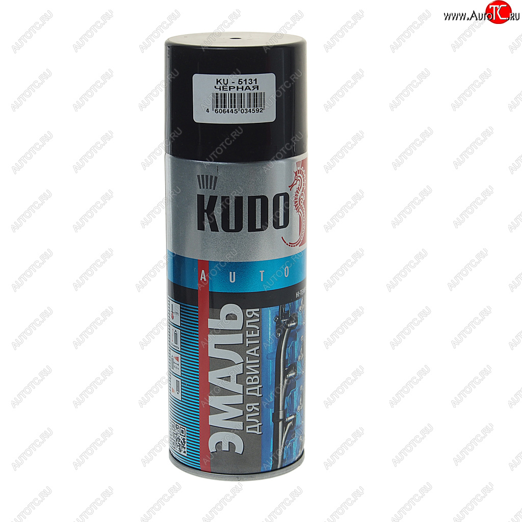 399 р. Краска термостойкая для двигателя черная аэрозоль 520мл KUDO KUDO ku-5131  с доставкой в г. Кемерово