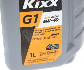 1 389 р. Масло моторное G1 A3B4 5W40 синт.1л KIXX KIXX l2019al1e1  с доставкой в г. Кемерово. Увеличить фотографию 2