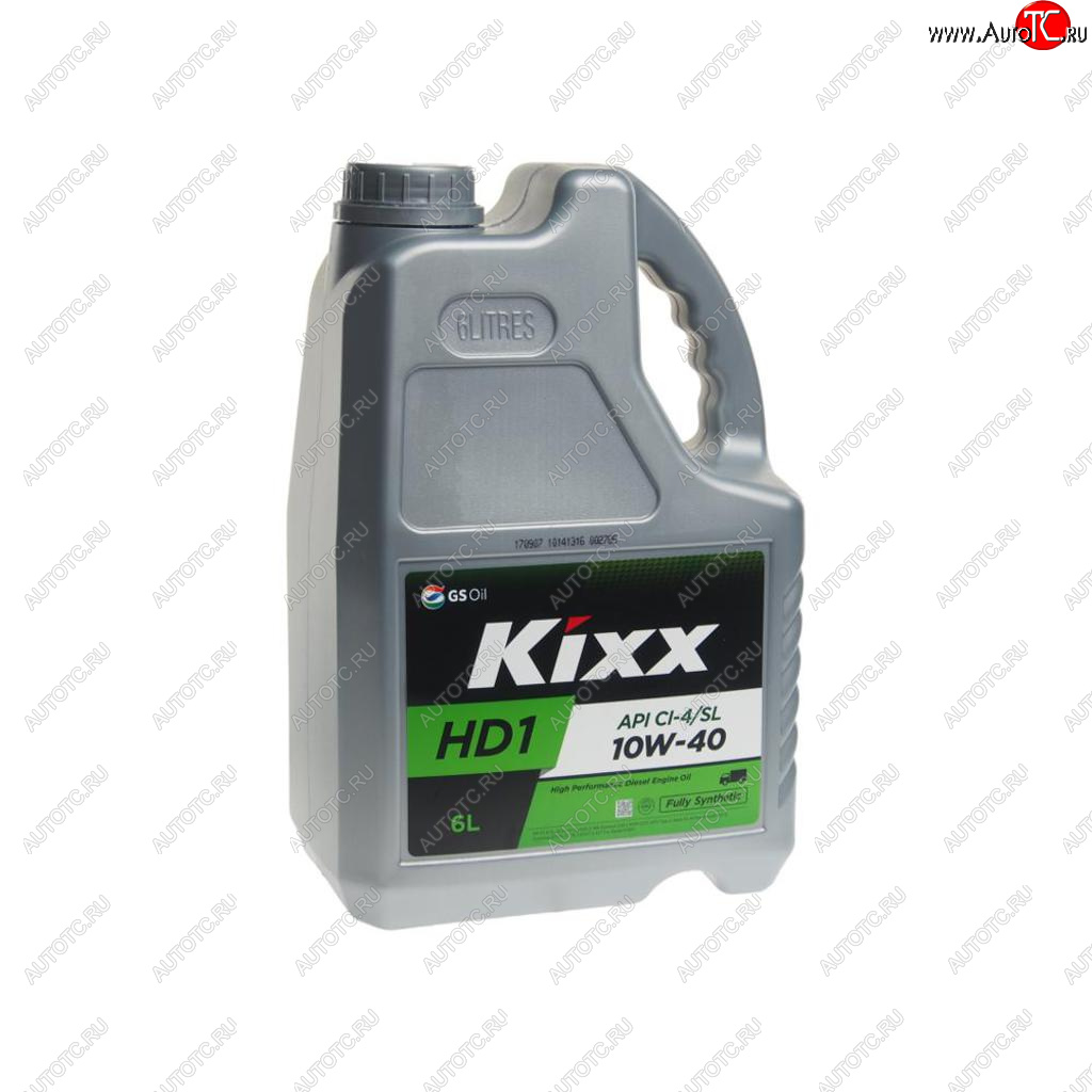 4 499 р. Масло дизельное HD1 API CI-4SL 10W40 синт.6л KIXX KIXX l2061360e1  с доставкой в г. Кемерово