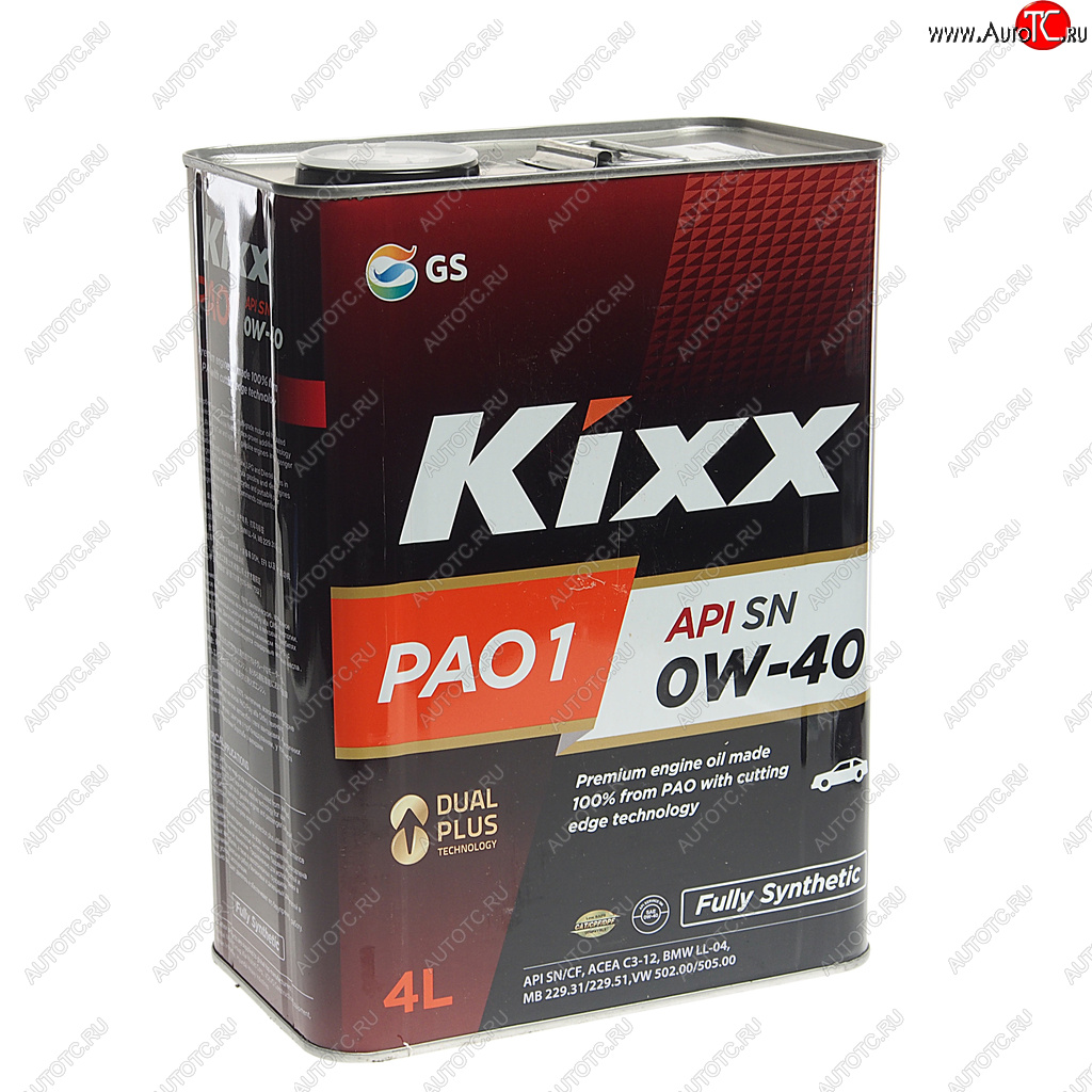 5 399 р. Масло моторное PAO1 C3 0W40 синт.4л KIXX KIXX l208444te1  с доставкой в г. Кемерово