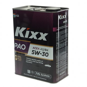 4 749 р. Масло моторное PAO A3B4 5W30 синт.4л KIXX KIXX l209044te1  с доставкой в г. Кемерово. Увеличить фотографию 1