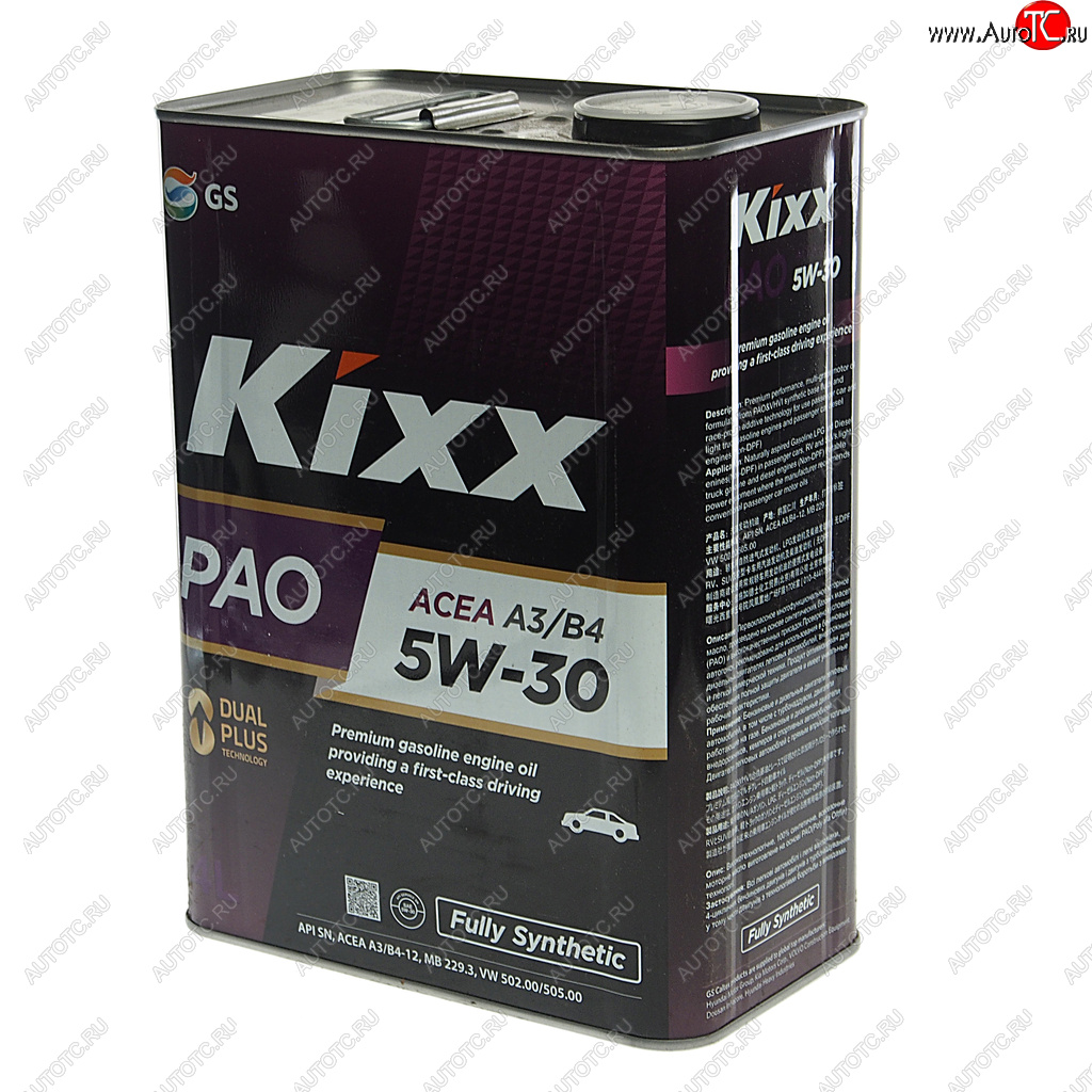 4 749 р. Масло моторное PAO A3B4 5W30 синт.4л KIXX KIXX l209044te1  с доставкой в г. Кемерово