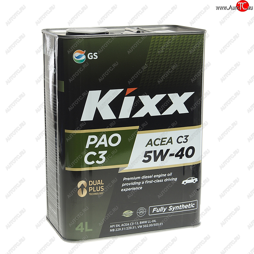 5 199 р. Масло моторное PAO C3 5W40 синт.4л KIXX KIXX l209244te1  с доставкой в г. Кемерово