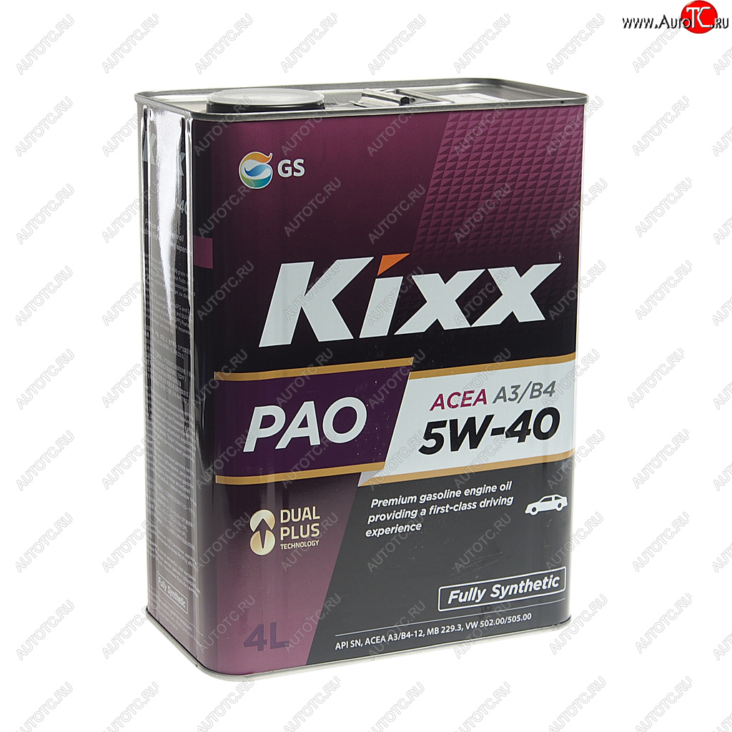 4 949 р. Масло моторное PAO A3B4 5W40 синт.4л KIXX KIXX l211044te1  с доставкой в г. Кемерово
