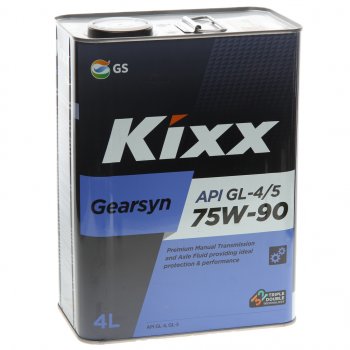5 199 р. Масло трансмиссионное Gearsyn GL-45 75W90 псинт.4л KIXX KIXX l296344te1  с доставкой в г. Кемерово. Увеличить фотографию 1