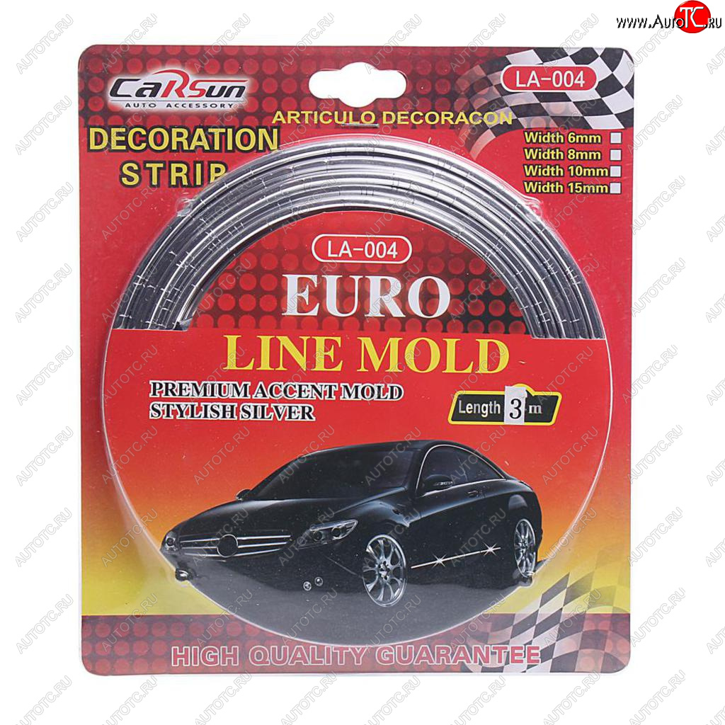 246 р. Молдинг самоклеющийся 8мм х3м серебряный (блистер) CARSUN CARSUN la-381 silver  с доставкой в г. Кемерово