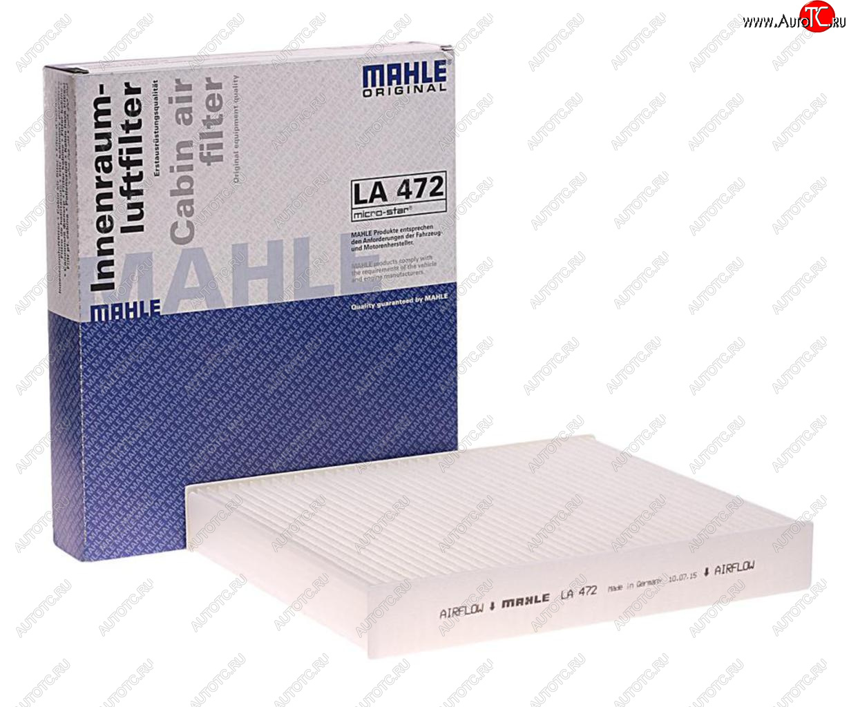 1 159 р. Фильтр воздушный салона CHEVROLET Cruze (09-) OPEL Astra J,Insignia MAHLE MAHLE la472  с доставкой в г. Кемерово