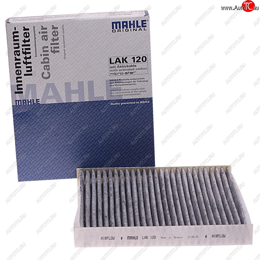 2 159 р. Фильтр воздушный салона VW Polo SKODA Fabia (-10) угольный MAHLE MAHLE lak120  с доставкой в г. Кемерово