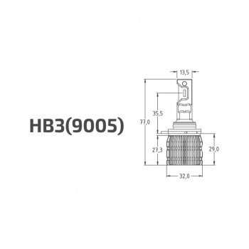 2 799 р. Лампа светодиодная 12V HB3 P20d бокс (2шт.) MTF MTF lanb3k6  с доставкой в г. Кемерово. Увеличить фотографию 7