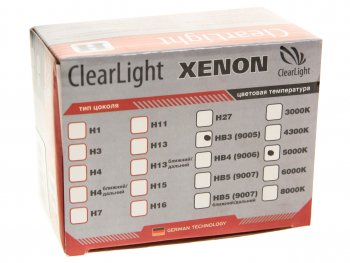 729 р. Лампа ксеноновая HB3 5000K (2шт.) CLEARLIGHT CLEARLIGHT lcl hb3 500-0ll  с доставкой в г. Кемерово. Увеличить фотографию 2