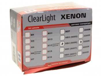 729 р. Лампа ксеноновая HB4 5000K (2шт.) CLEARLIGHT CLEARLIGHT lcl hb4 500-0ll  с доставкой в г. Кемерово. Увеличить фотографию 2