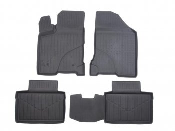 2 599 р. Коврик салона ЛАДА Vesta (15-) 3D резина черный (4 предм.) Standart SRTK SRTK ld.vest.15g.01014  с доставкой в г. Кемерово. Увеличить фотографию 1