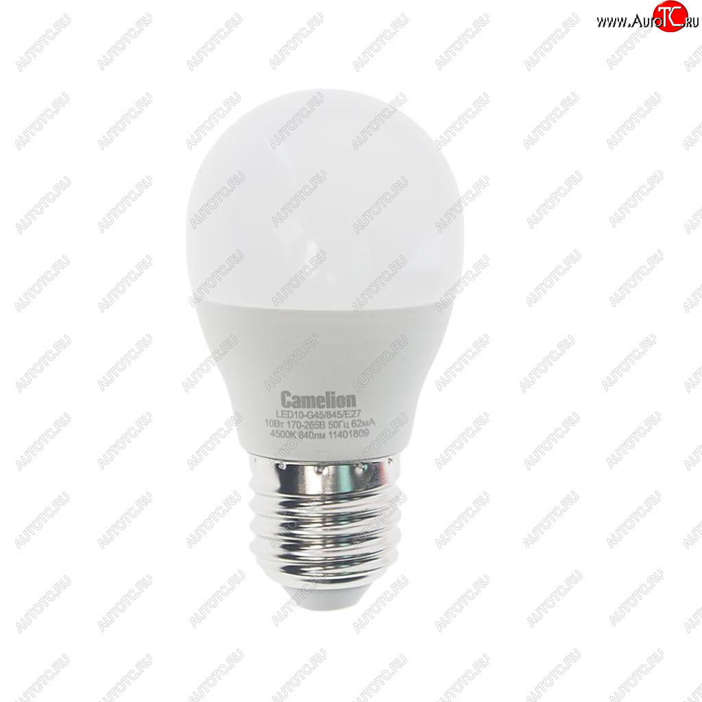163 р. Лампа светодиодная E27 G45 10W (90W) 220V холодный Ultra CAMELION CAMELION led10-g45845e27  с доставкой в г. Кемерово