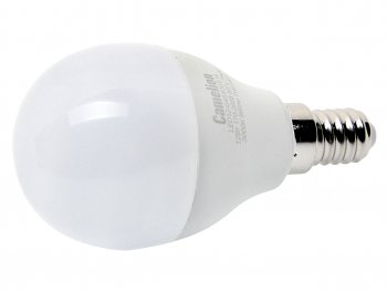 118 р. Лампа светодиодная E14 G45 7W (60W) 220V теплый CAMELION CAMELION led12-g45830e14  с доставкой в г. Кемерово. Увеличить фотографию 1