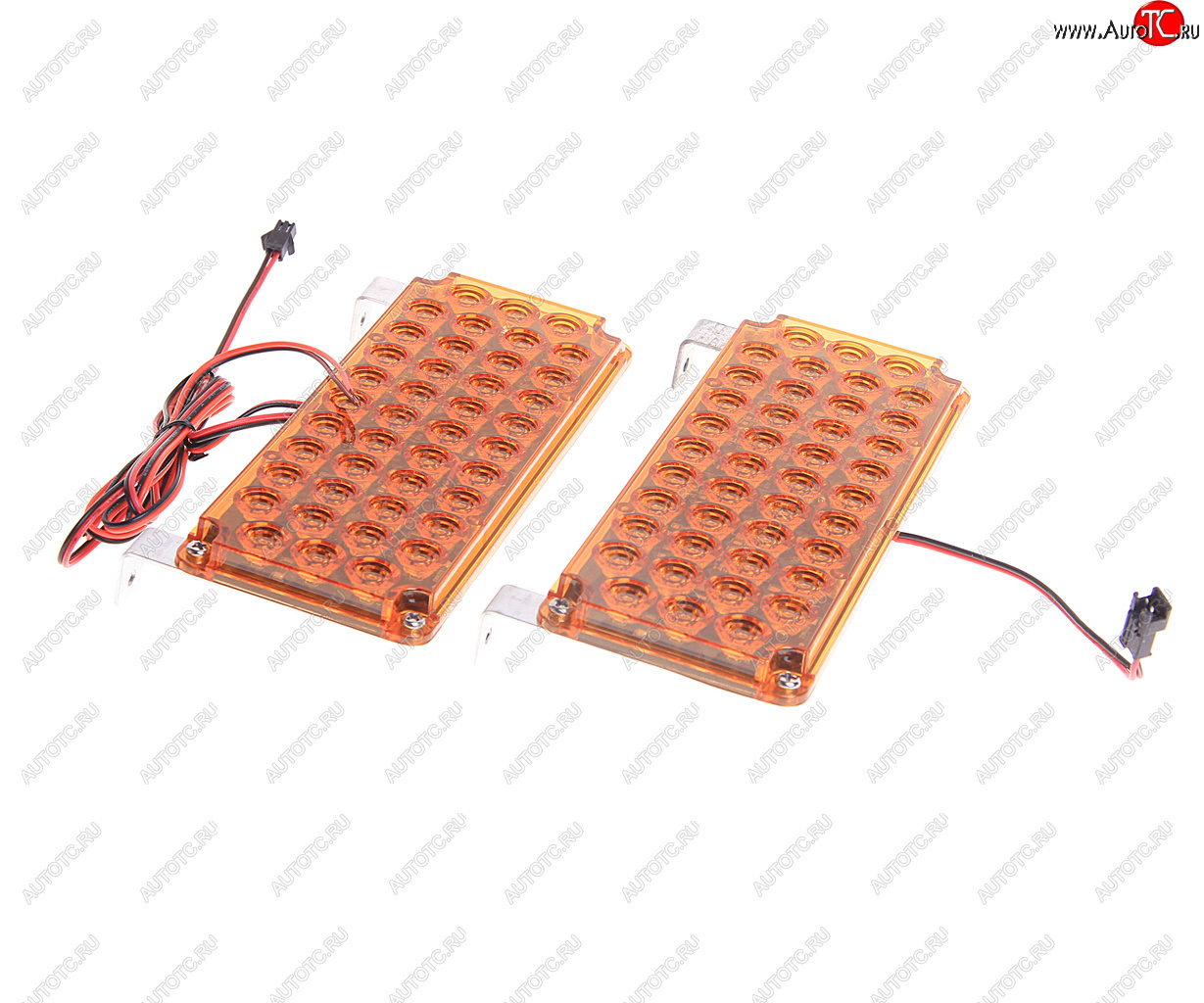 1 099 р. Маяк проблесковый 12V импульсный светодиодный 2шт. оранжевый TORINO TORINO led-18h  с доставкой в г. Кемерово